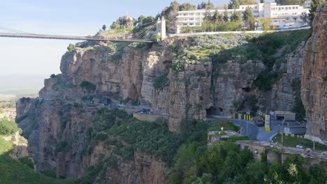 cliff road over the rhumel river, constantine, algeria