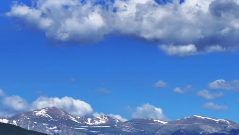 Spring-Summer-Mount-Blue-Sky-Evans-aerial-drone-parallax-Conifer-Evergreen-Colorado-Rocky-Mountains-landscape-North-Turkey-Creek-Marshdale-Forest-Open-Space-snowmelt-sunny-morning-opening-scene-down