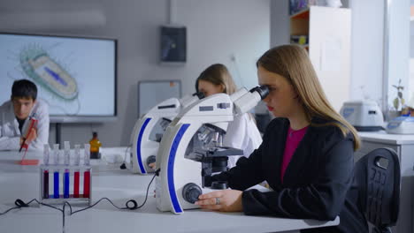 students conducting a science experiment in a laboratory