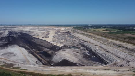 opencast lignite mine in the rhenish lignite mining area in germany