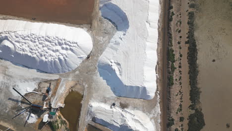 salt production facility aerial view