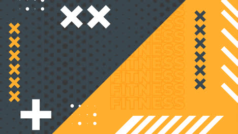 motion graphic of flat health and fitness instagram posts collection