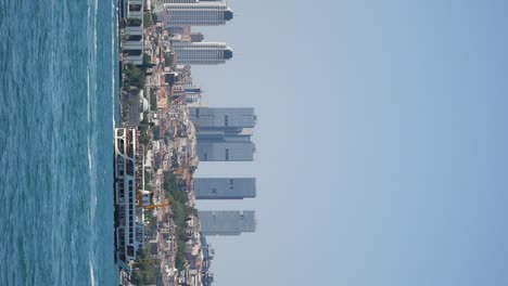 istanbul city skyline from the water