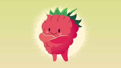 strawberry fruit character animation