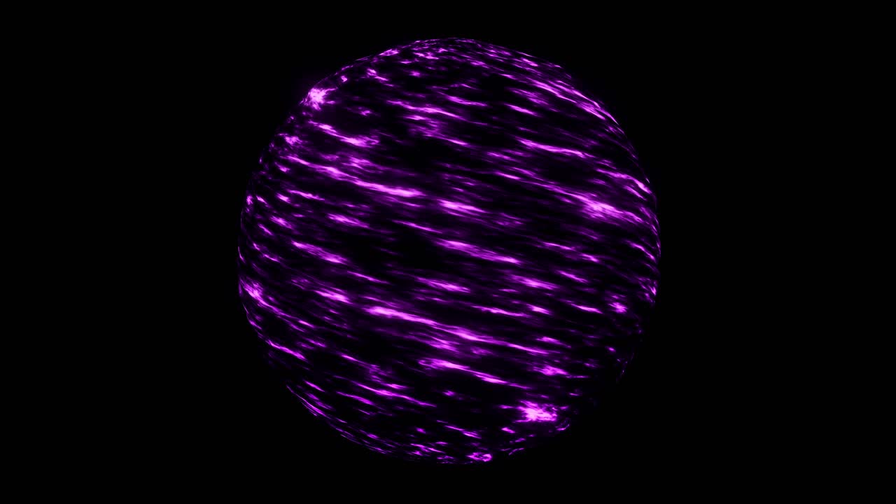 esfera ovalada de color púrpura brillante