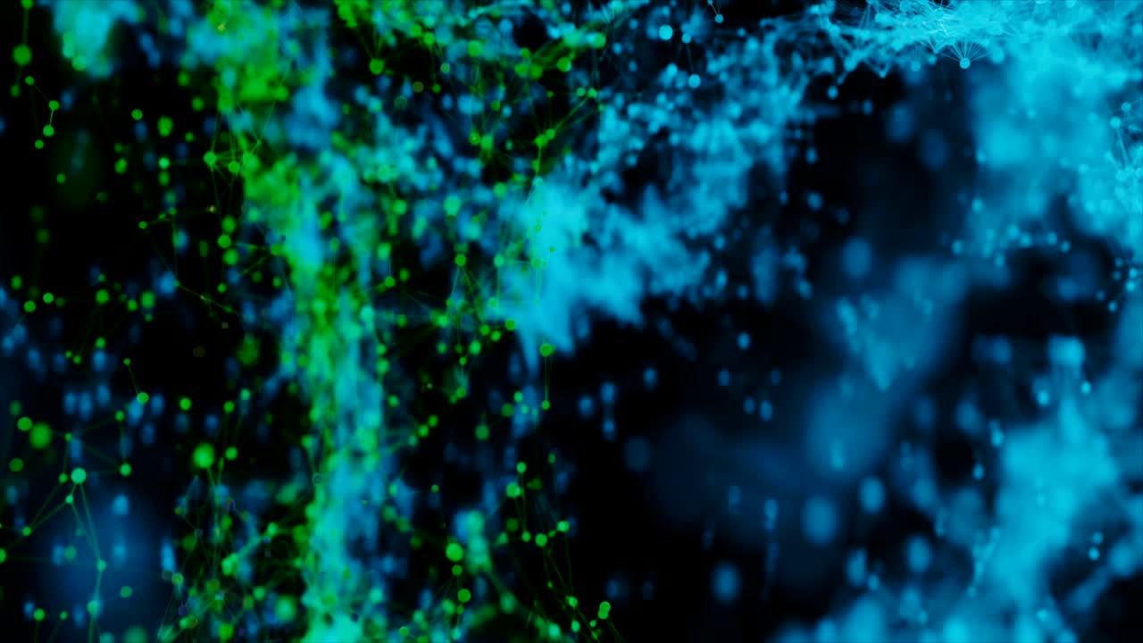 4k malla de red molecular abstracta.