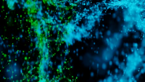 4k abstract molecular network mesh.