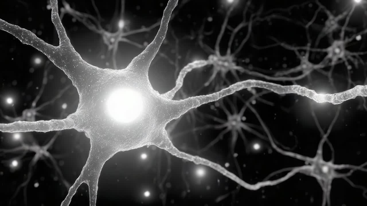 Detailed Visualization of Neurons: Exploring the Complex Interconnections and Signals Within the Nervous System Highlighting Their Structure and Function