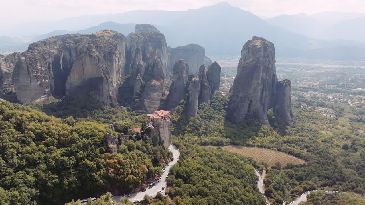 Meteora Monastery Aerial View