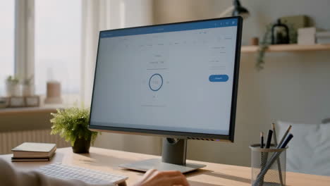 computer screen showing a timer