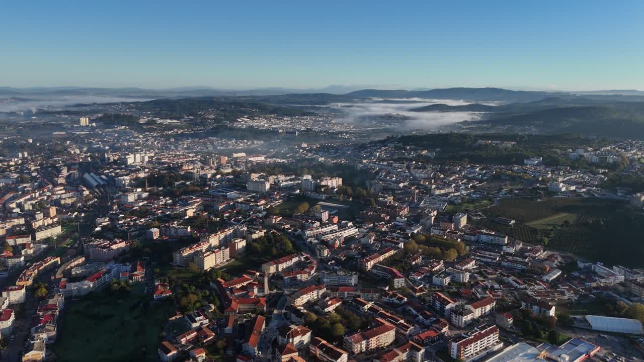 Outskirts of Porto city in the morning light