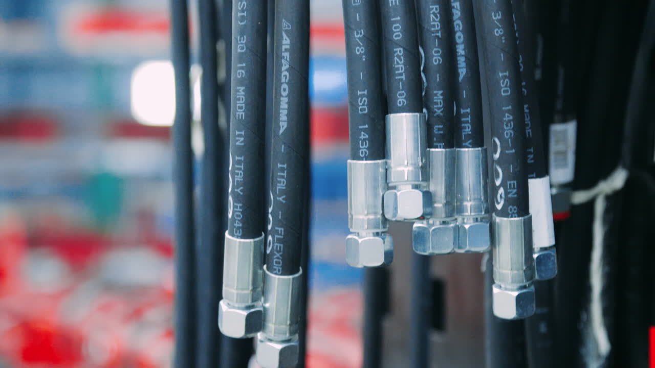 manguera de goma con acoplamientos de liberación rápida. fabricación de mangueras