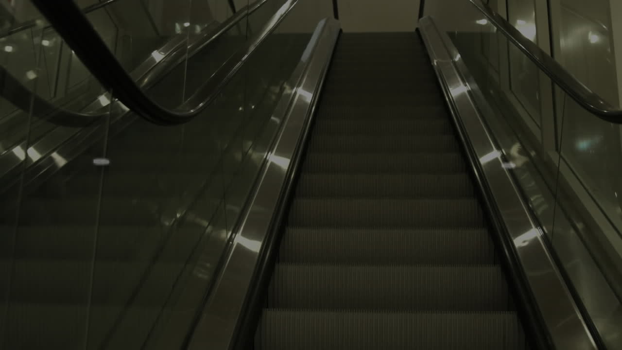 이동 계단을 통해 데이터 처리의 애니메이션