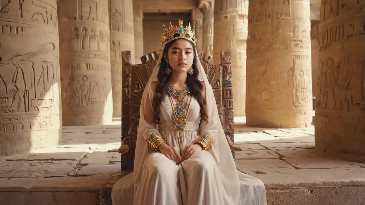An Egyptian Queen on Her Throne