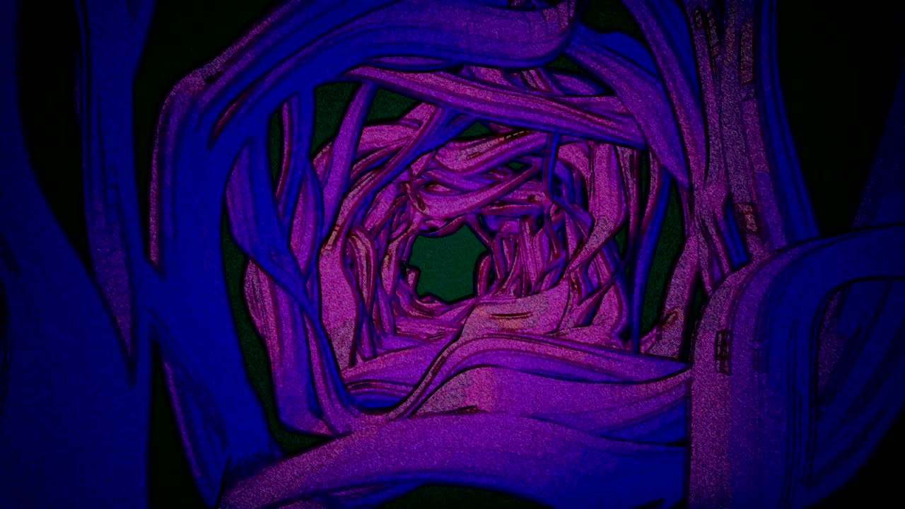 fondo abstracto ondulación de túnel orgánico