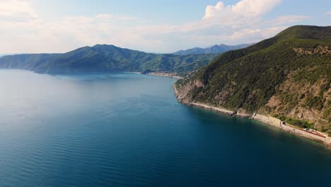 beautiful coastal landscape of italy with clear waters, rolling hills, and vibrant scenery
