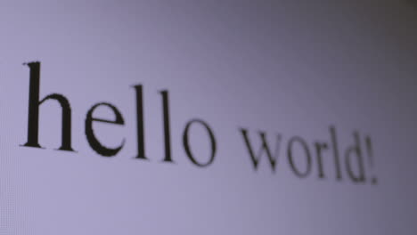 Typing-Hello-world