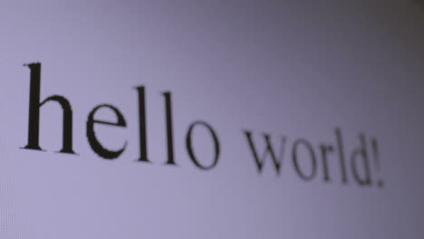 estoy escribiendo "hola mundo".