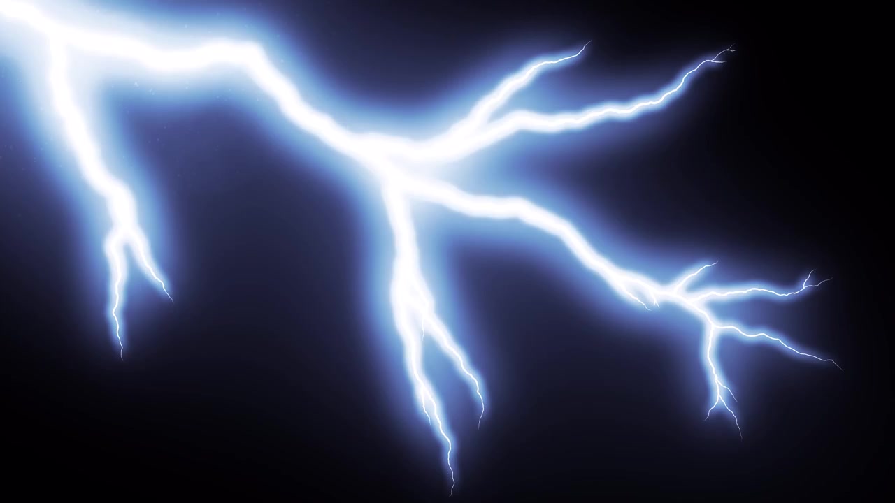 Fulmine elettrico su sfondo scuro