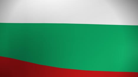 animation of a waving bulgarian flag