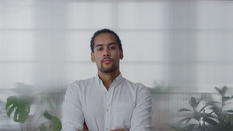 portrait-confident-young-hispanic-entrepreneur-man-looking-serious-at-camera-arms-crossed-successful-businessman-wearing-white-shirt-in-office