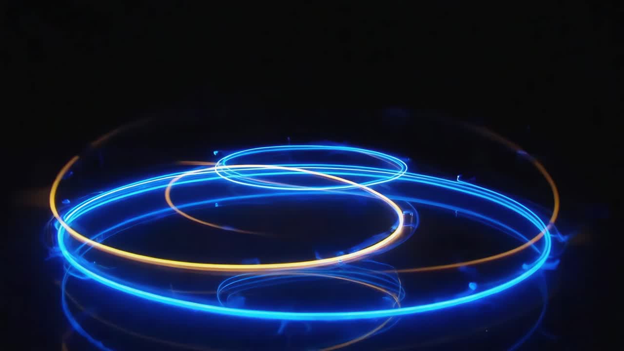 Abstract Light Painting with Spirals
