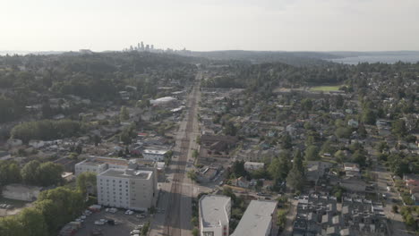 Toma-Aérea-De-Un-Dron-De-Seattle,-Washington