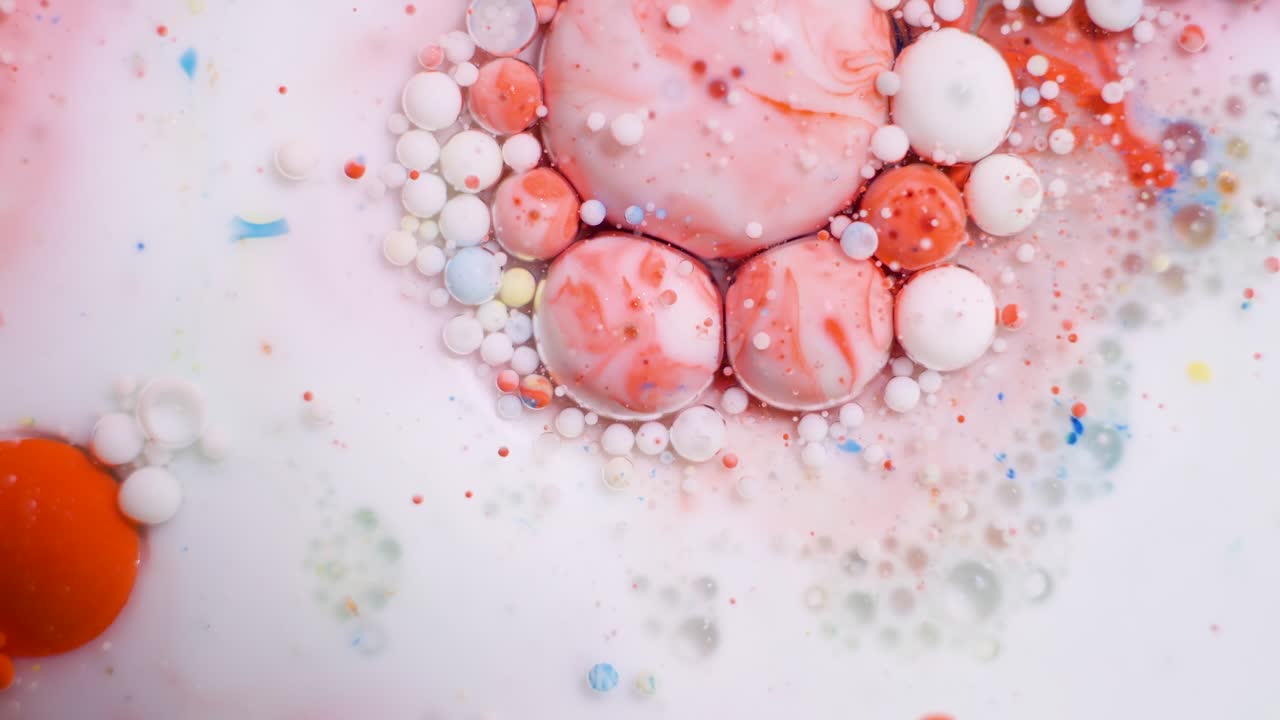 arte de burbujas abstractas y coloridas