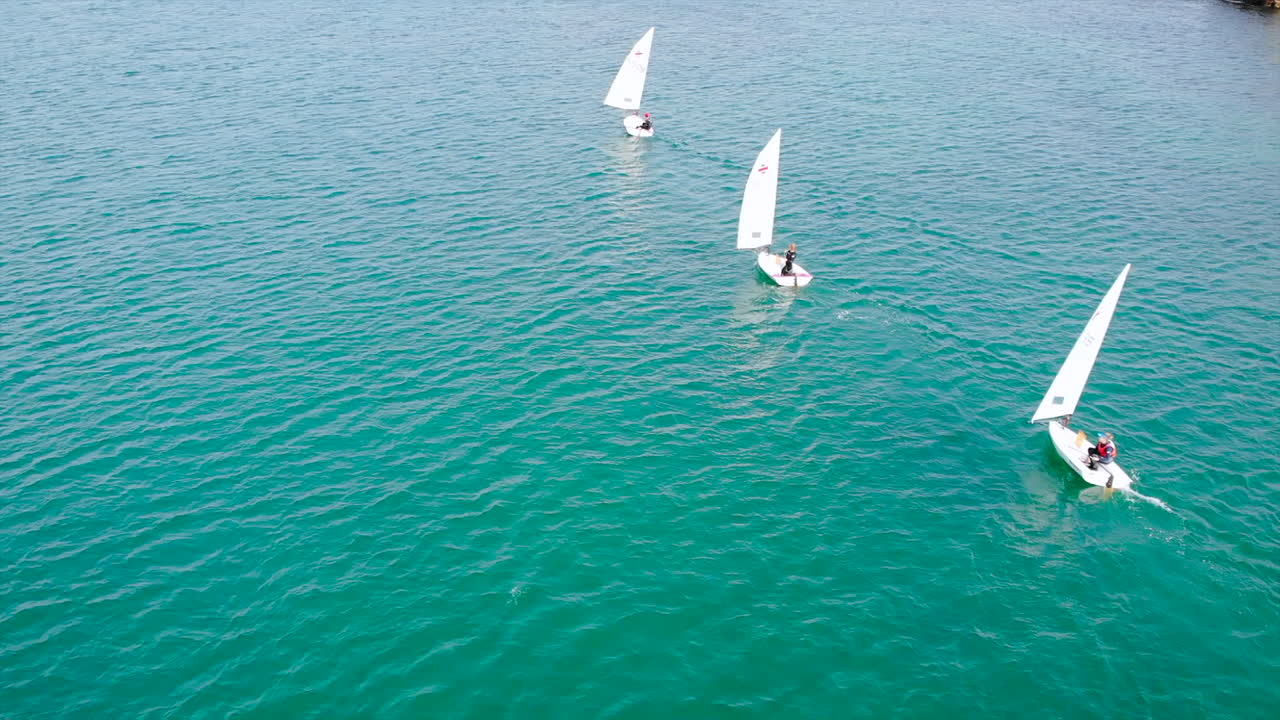 Sailboats on the Sea