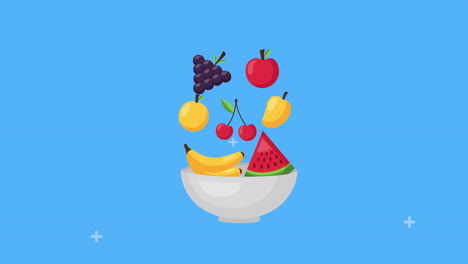 alimentos frescos y saludables en un cuenco