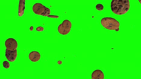 animación de bucle de galletas de chocolate
