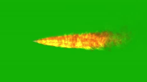 fire stream motion graphics with green screen background