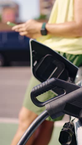 carga de un vehículo eléctrico