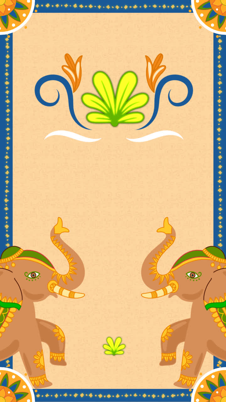 Motion Graphic of Flat horizontal banners set for republic day celebration