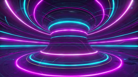 neon tunnel 3d graphic design