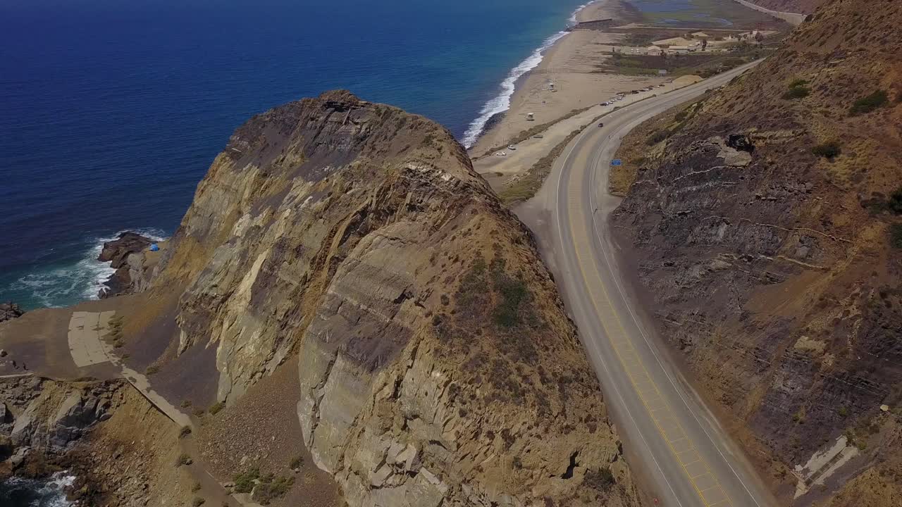 Point Mugu Rock - Pacific Coast Highway. Half Right Orbital Shot