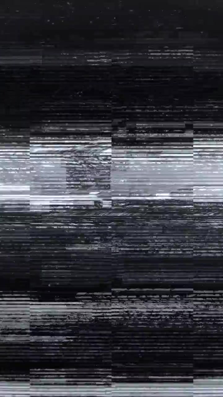 Abstract Digital Glitch and TV Static Effect