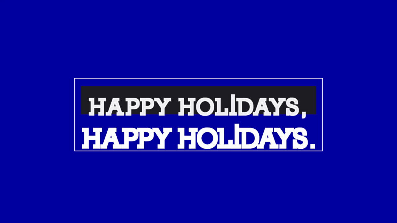 diagonal deleite felices vacaciones en letras blancas sobre fondo azul