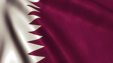 qatar flag video loop - 4k