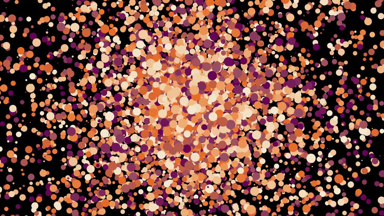 추상적인 다채로운 폴카 점 배경 모션 디자인