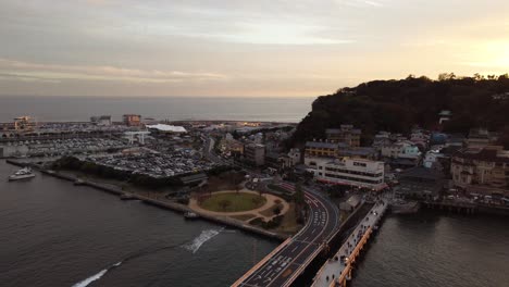 Vista-Aérea-Del-Horizonte-En-Kamakura