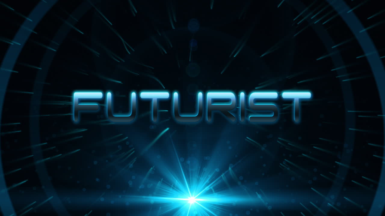 Sci-fi title intro perfect for modern presentations or social media openers