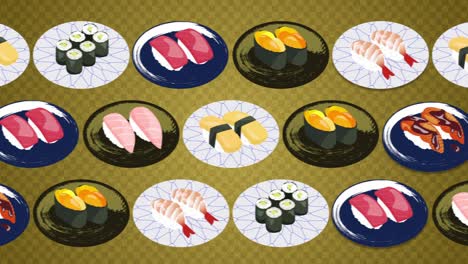 el sushi de la cinta transportadora [bucle]