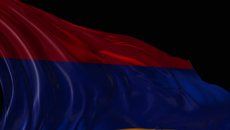 waving armenian flag