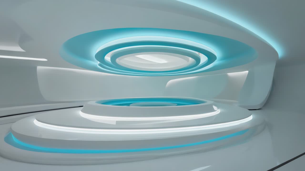 A Futuristic and Minimalist Interior Design