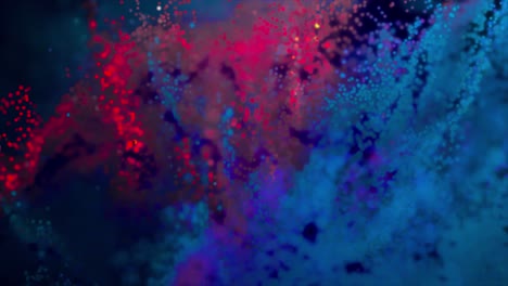explosión de partículas abstractas de colores
