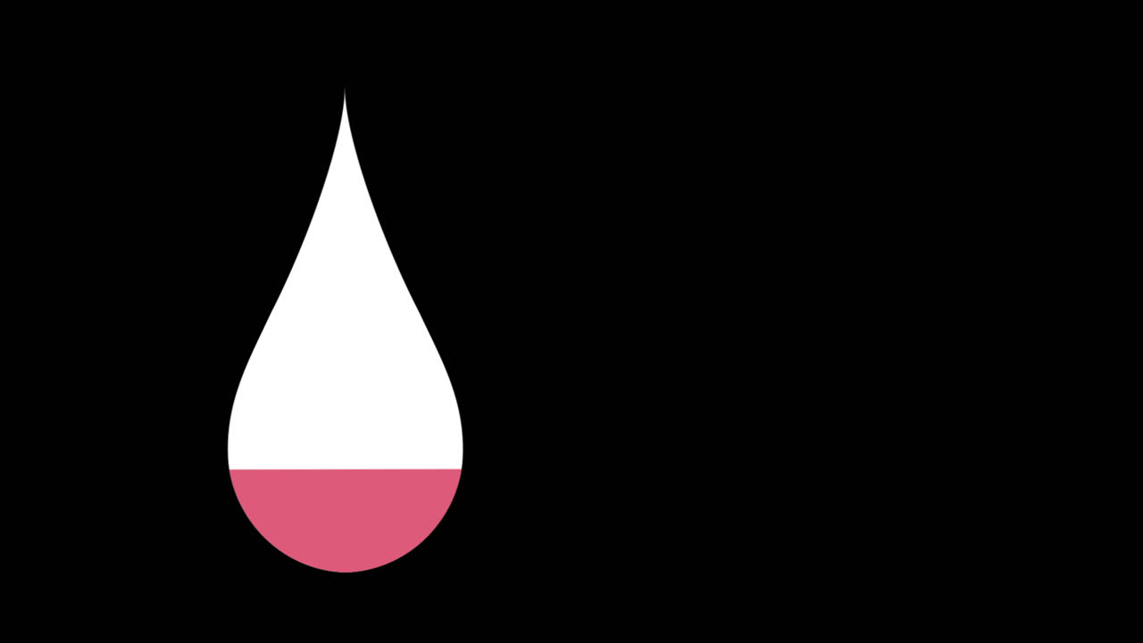 ⁇ 은 색으로 가득 찬 물 구슬