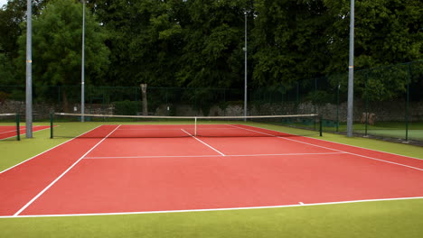 tennis court on a sunny day