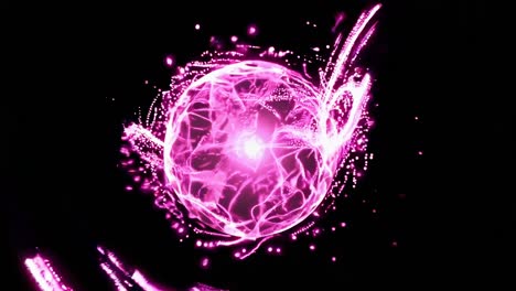 esfera de energía brillante abstracta