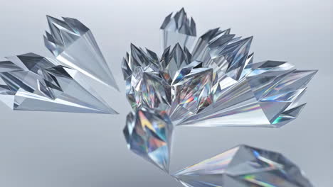 abstract crystal formations
